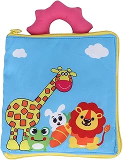 Livro de Pano, Toque e Sensação de Pano, Livros Macios, Desenhos Animados, Livros de Pano Tridimensionais para o Desenvolvimento da Educação Inicial (Livro de pano com zíper de