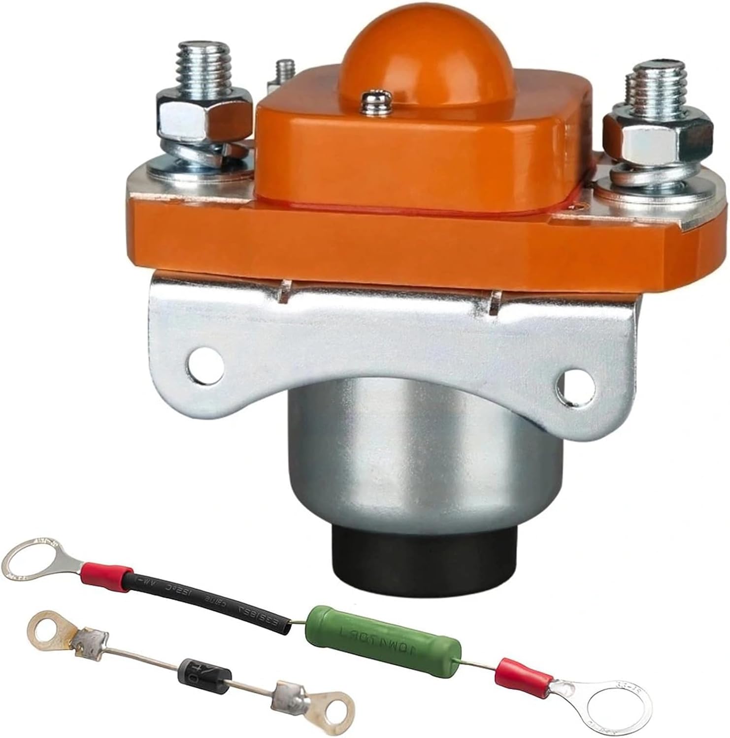 RQG 400A 48V Solenoid, MZJ-400 Heavy Duty Contactor Solenoid for Golf Cart, with Resistor & Diode, for Direct Replacement