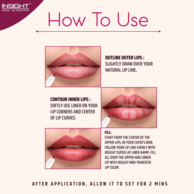 Image of INSIGHT Super Matte Lip Liner - (SLL-13) | Matte Finish | One Swipe Smooth Application | Long Lasting Lip Pencil, 1.2gm