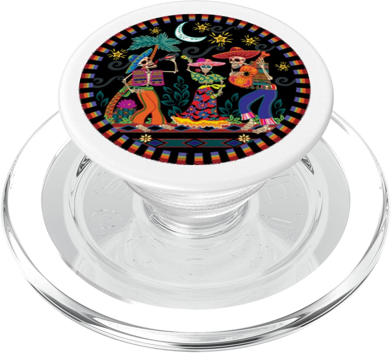 Dia de los Muertos or Day of the Death Sugar Skulls Mexico PopSockets MagSafe PopGrip for iPhone