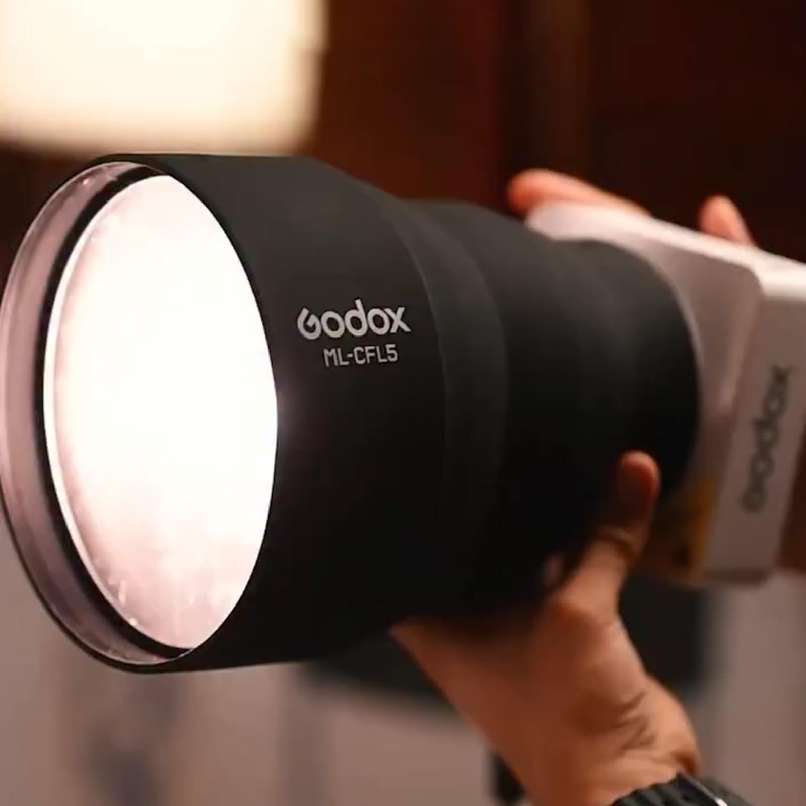 Godox ML-CFL5 Embout de Fresnel pliable en silicone avec modificateur de lumière réglable pour réflecteurs ML-L15 et ML-L36 de Godox ML100BI ML100R
