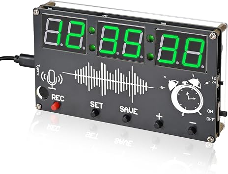 PEMENOL 6-Digit Alarm Clock Soldering Kit