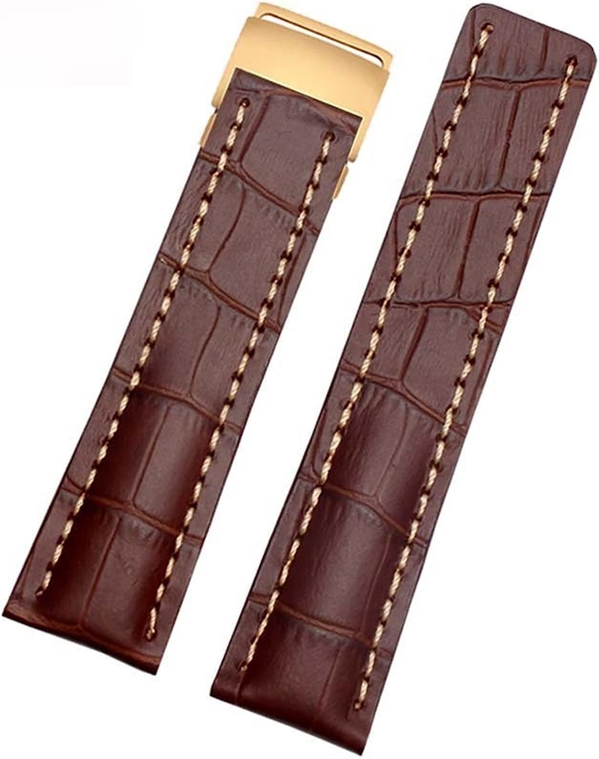 Cinturino in vera pelle di mucca per orologio Breitling Band con fibbia di distribuzione WatchBands braccialetto 22mm 24mm