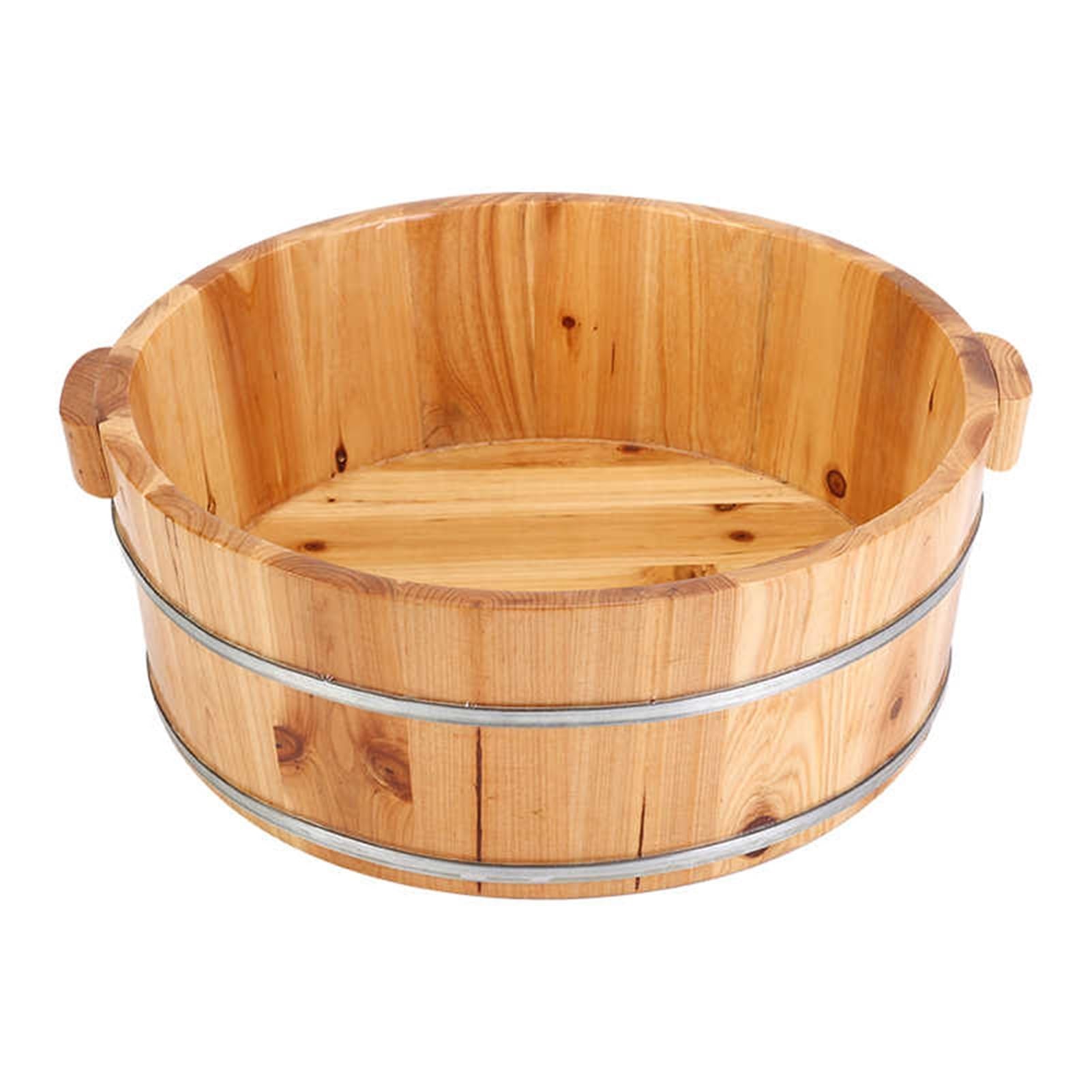 Bassin de pédicure en bois pour enlever les peaux mortes et pieds callosités