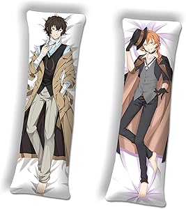 Bungo Stray Dogs Pillow Case Cover Anime Boy Body Pillowcover for Pillow Anime Body Pillow Case Long Peach Skin 59 x 19.6 in