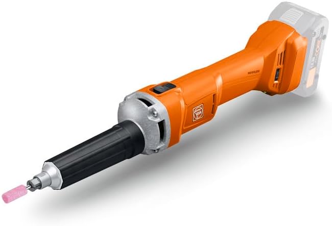 Fein 18V Cordless Die Grinder with Brushless Motor, Variable Speed, Advanced Safety Features and Dust-Resistant for Efficient Grinding - AGSZ 18-90 LBL AS - 71230661090