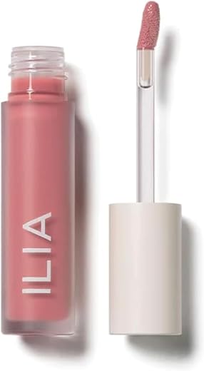 ILIA - Natural Balmy Gloss Tinted Lip Oil | Non-Toxic, Cruelty-Free, Clean Beauty (Petals | Tropical Pink)