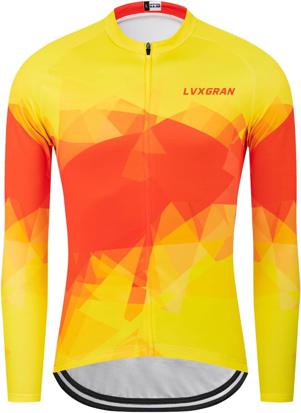 Men's Cycling Jersey Winter Thermal Fleece Long Sleeve Bike Shirts Windproof Cycling Jacket with 3 Pockets