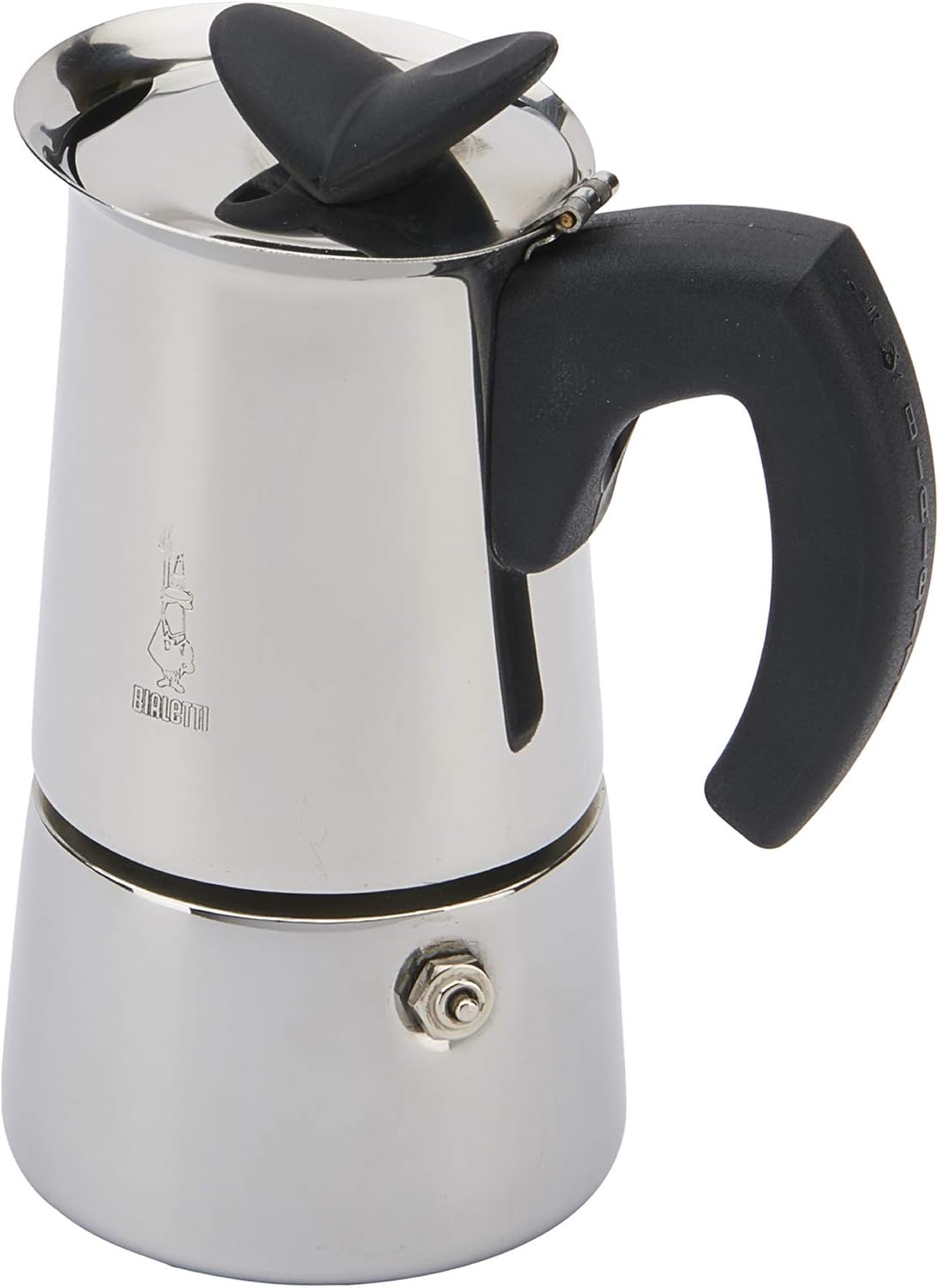 Bialetti - Musa, Stovetop Coffee Maker, Suitable for all Types of Hobs, Stainless Steel, 4 Cups (5.07 oz.), Silver