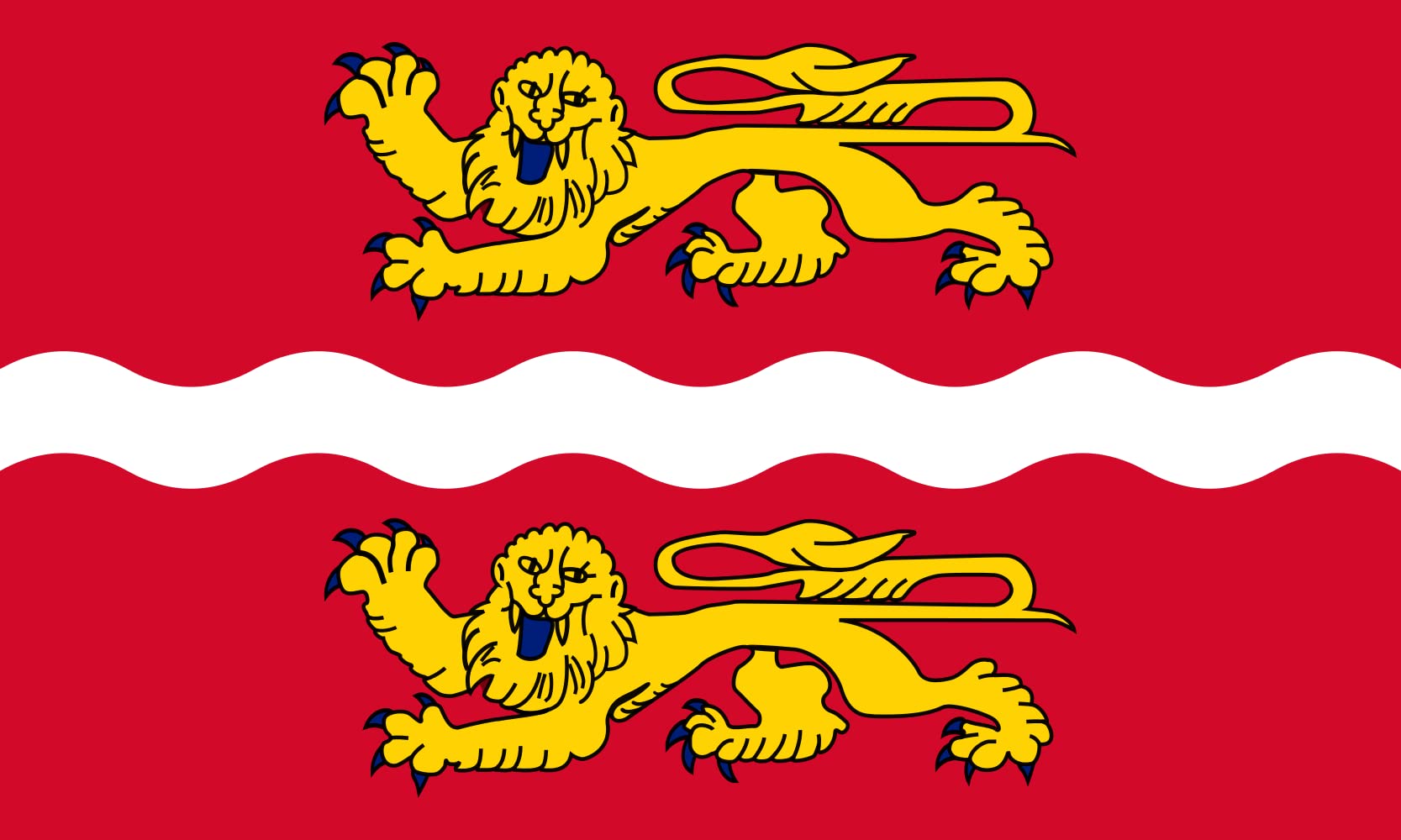 Grand drapeau Seine-Maritime en maille renforcée aux finitions soignées