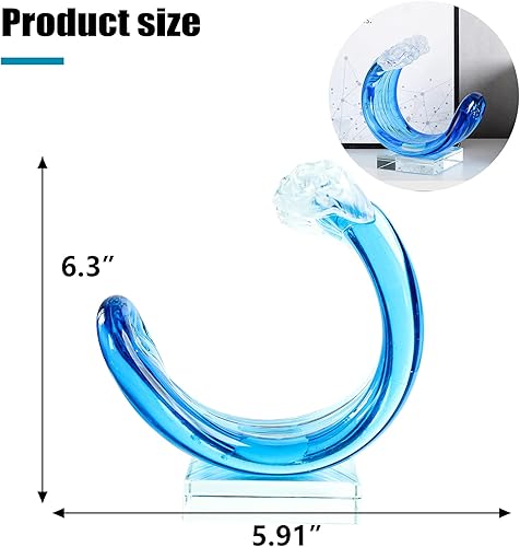 Miniatura 2 de Yao Yuan Estatua y figura de cristal soplado a mano de estilo Murano