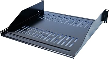 19inch 2U Relay Rack Mount Cantilever Network Shelf 14inch Deep 40LBs Capacity