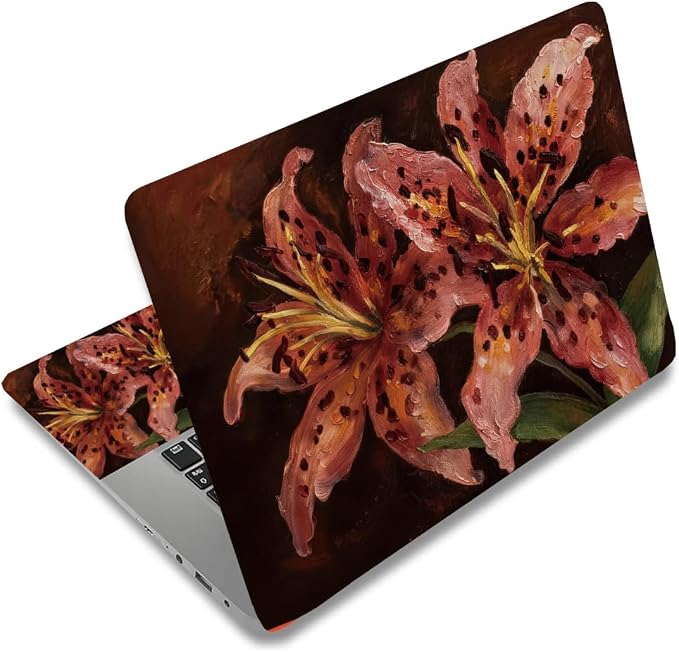 Artistic Floral Decal Laptop Skin