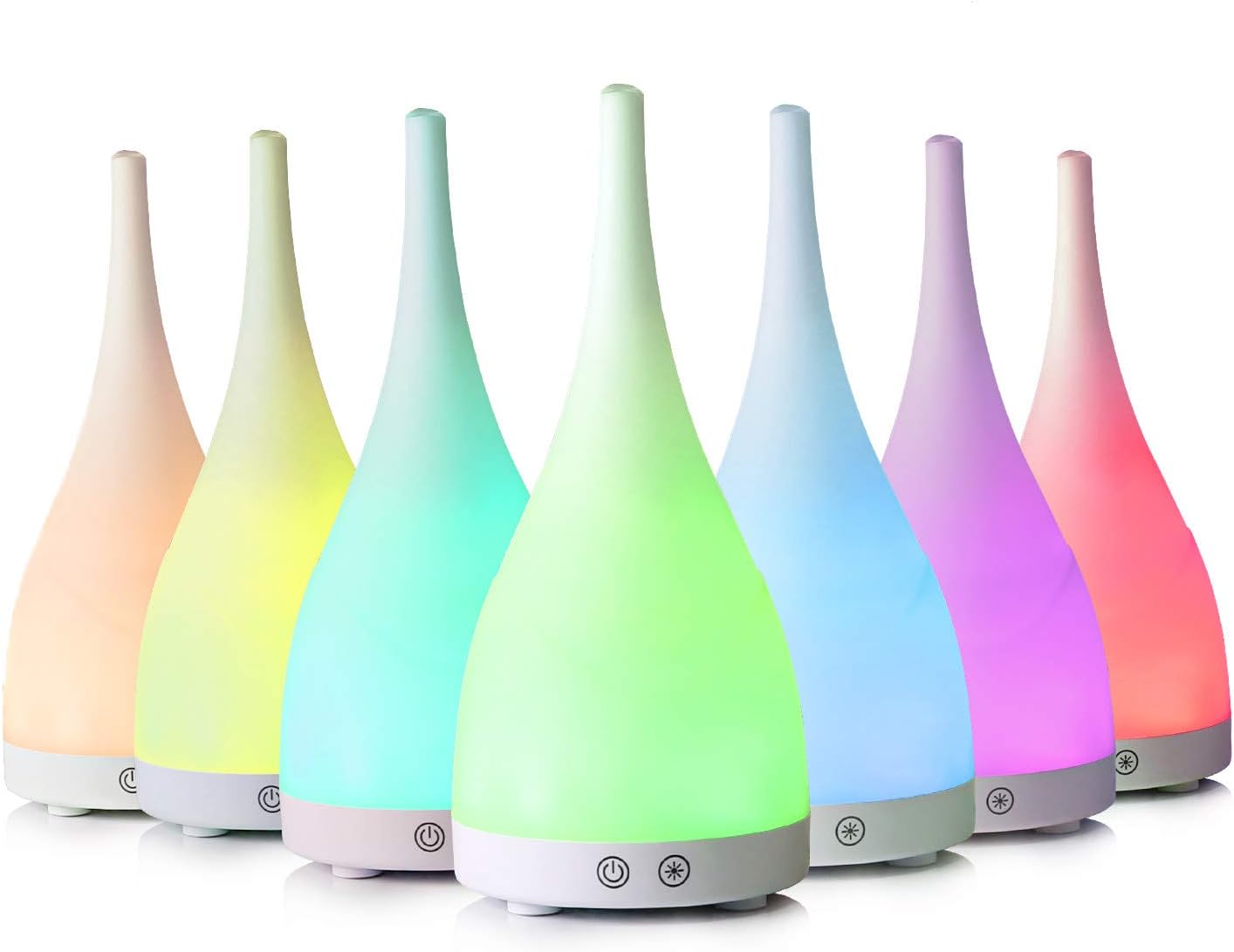 Sensky Aromatherapy Essential Oil Diffuser 100ml Aroma Diffuser Ultrasonic Cool Mist Humidifier with 7 Color LED Lights Waterless Auto Shut-Off Function