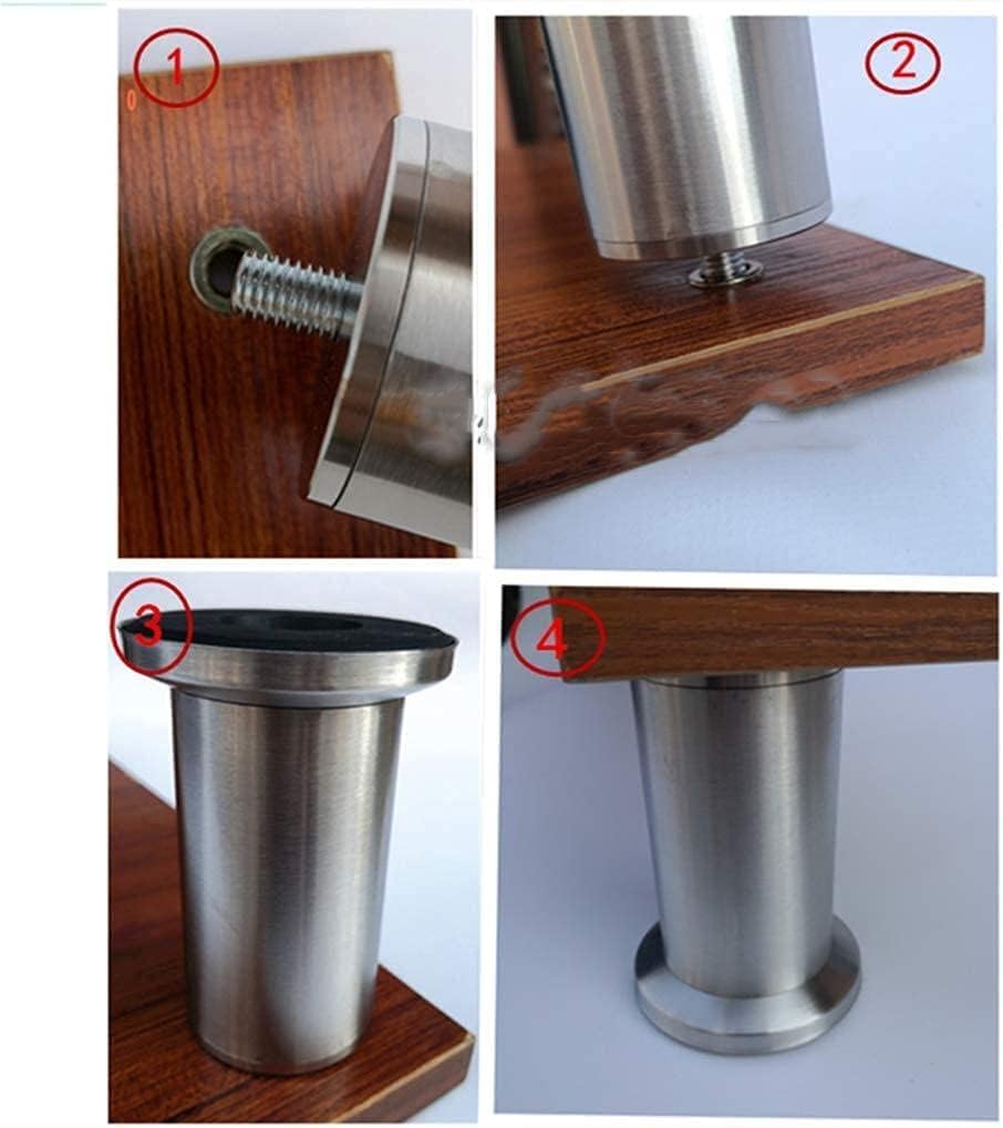 Feng Shui， Gambe per tavoli per mobili Resistenti 4 Pezzi Piedini per mobili in Altezza Regolabile Gambe per mobili in Acciaio Inossidabile 3-73 cm Piedini di Supporto per mobili in Metallo Gambe