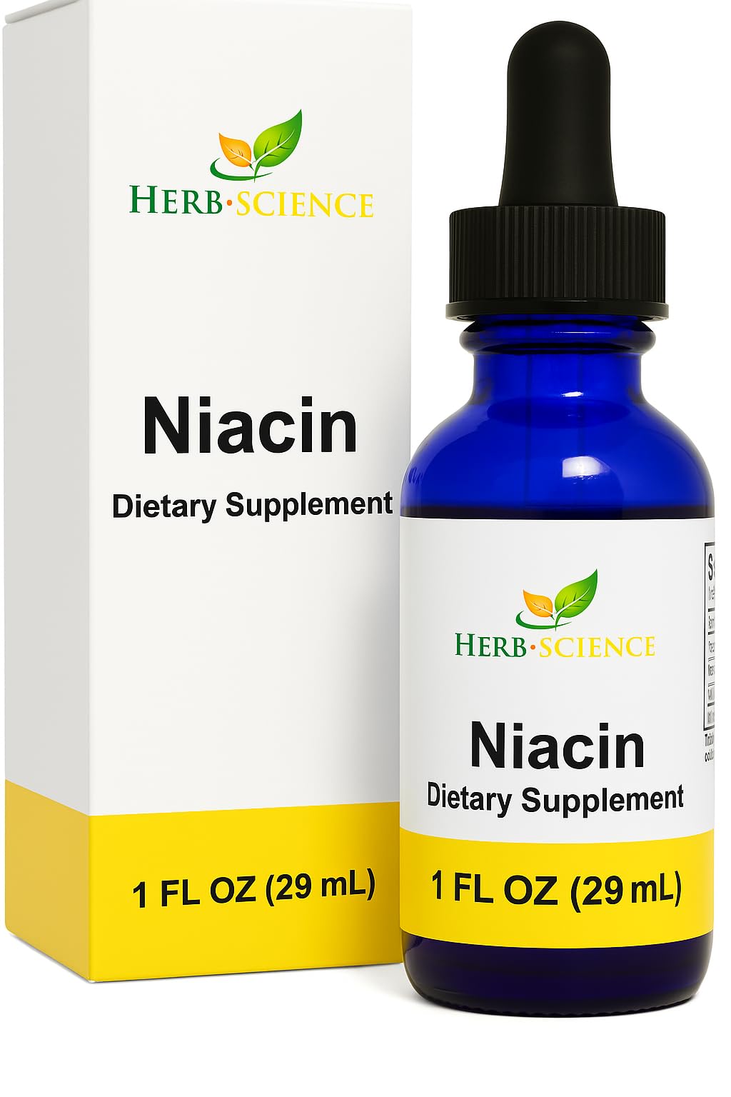 Liquid Vitamin B3 Drops - Cold Processed Niacin Supplement, Supports Tongue & Skin Health - Vegan, Non-Alcoholic and Quality Tested.- 1 Fl. Oz, 36 Servings