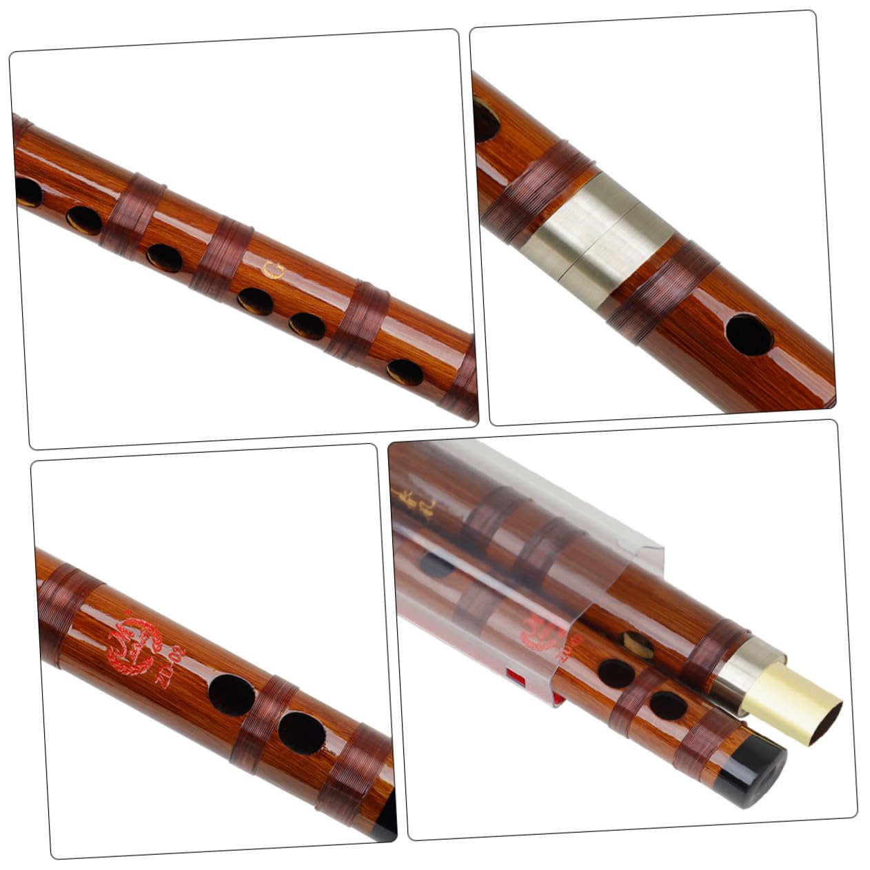 SUPVOX Querflöte Langlebiges Leichtes Holzblasinstrument für Anfänger und Schüler Handgefertigte Kleine Flöte Tragbar und Sicher für Musiklernen