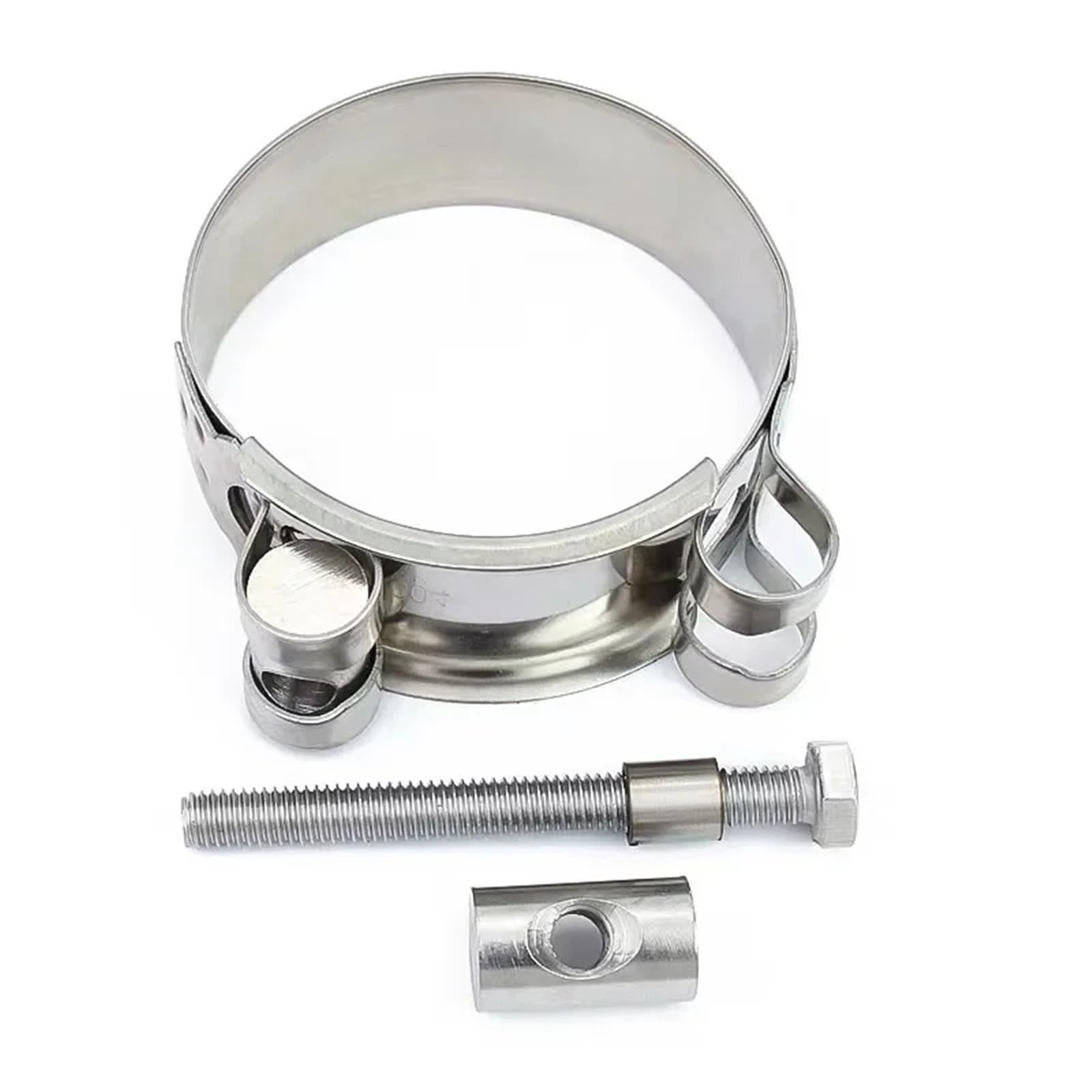 1 abrazadera de manguera de acero inoxidable 304 for reforzar el escape, clip circular for tubería de agua y aire.(52-55mm)