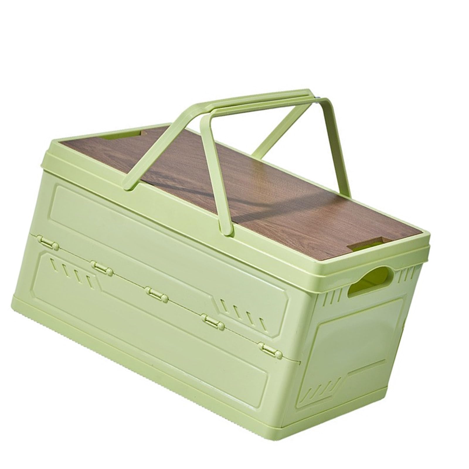 Msioytog Space Efficient Foldable Storage Container with Easy Carry Handles Ideal for Small Homes or Renters Space Saving Storage Container