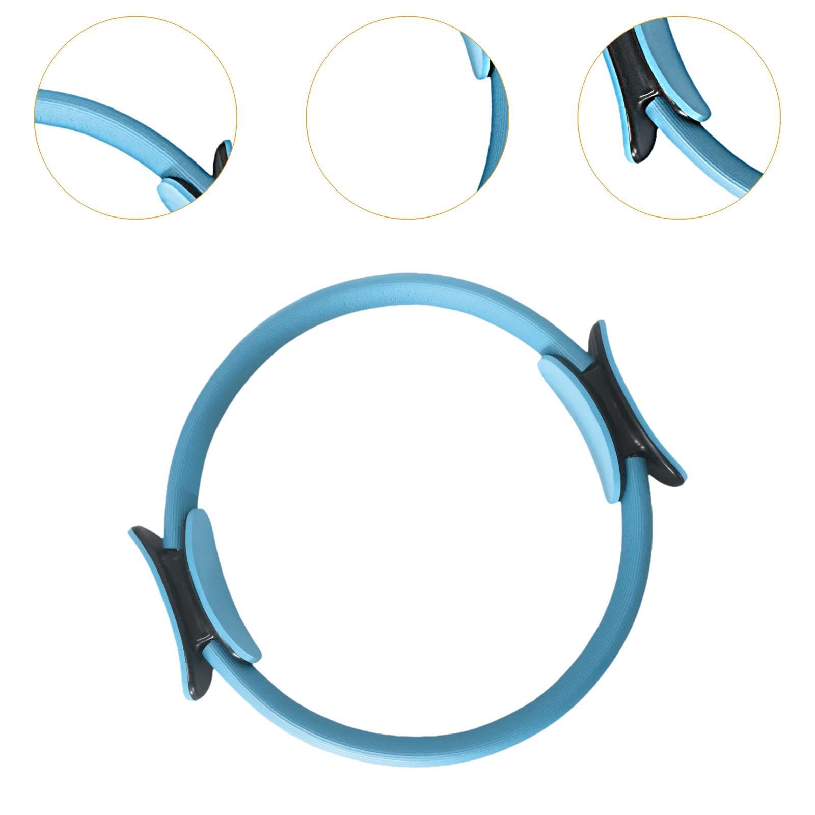 Perfeclan Cerchio Pilates, Anello da Pilates, Anello Flessibile Resistente con Maniglie Imbottite, Fitness Attrezzi Casa, Allenamenti Yoga, Fitness Ring per Esercizi Interni della Cosce e Gambe, Casa