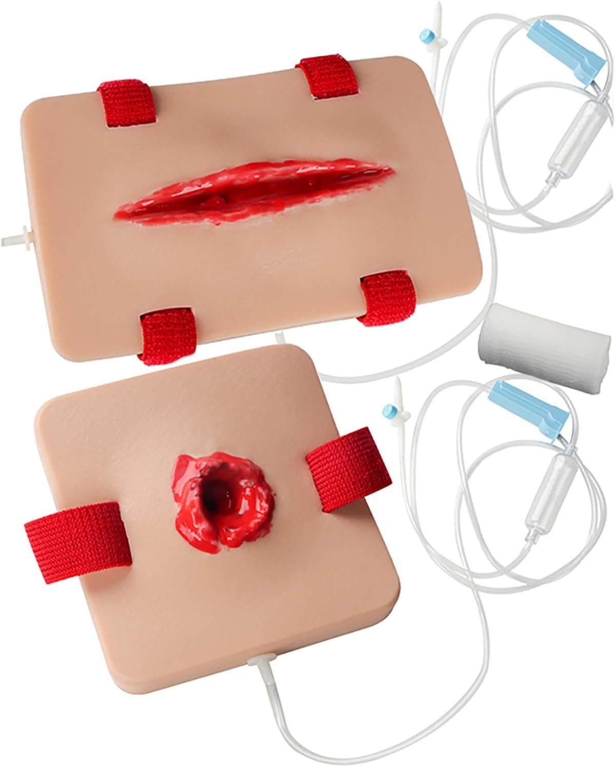 HGAYUBDV Bleed Control Tourniquet Trainer Models, 2Pcs Wound Packing and Tourniquet Simulator, Stop The Bleed Training Kit for Medical Classes, Hemostasis First Aid Practice. ﻿