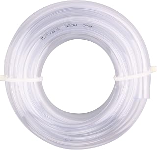 Clear Vinyl Tubing - 3/8" ID 1/2" OD PVC Tube Food Grade Flexible Plastic Pipe Hose for Homebrewing, Siphon Pump 3 Meters(10ft) Length