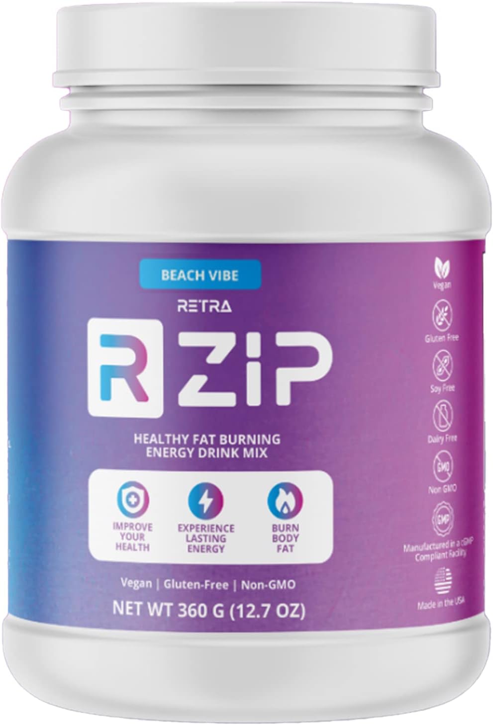 RETRA Detox Cleanse Zip Canister Vegan and Gluten Free