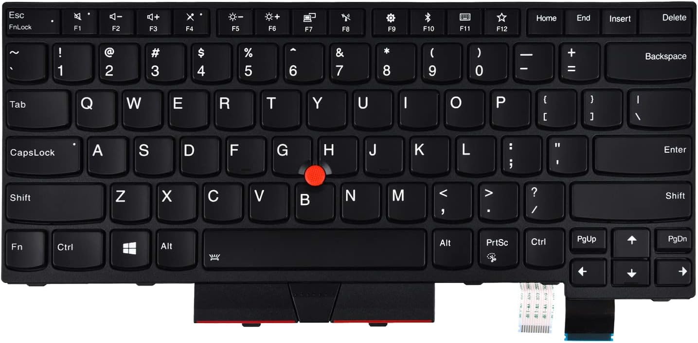 Replacement Keyboard for Lenovo Thinkpad T470 T480 A475 A485 Series Laptop, Thinkpad T470 T480 Laptop Keyboard with Backlit US Layout P/N: 01HX459 01HX499