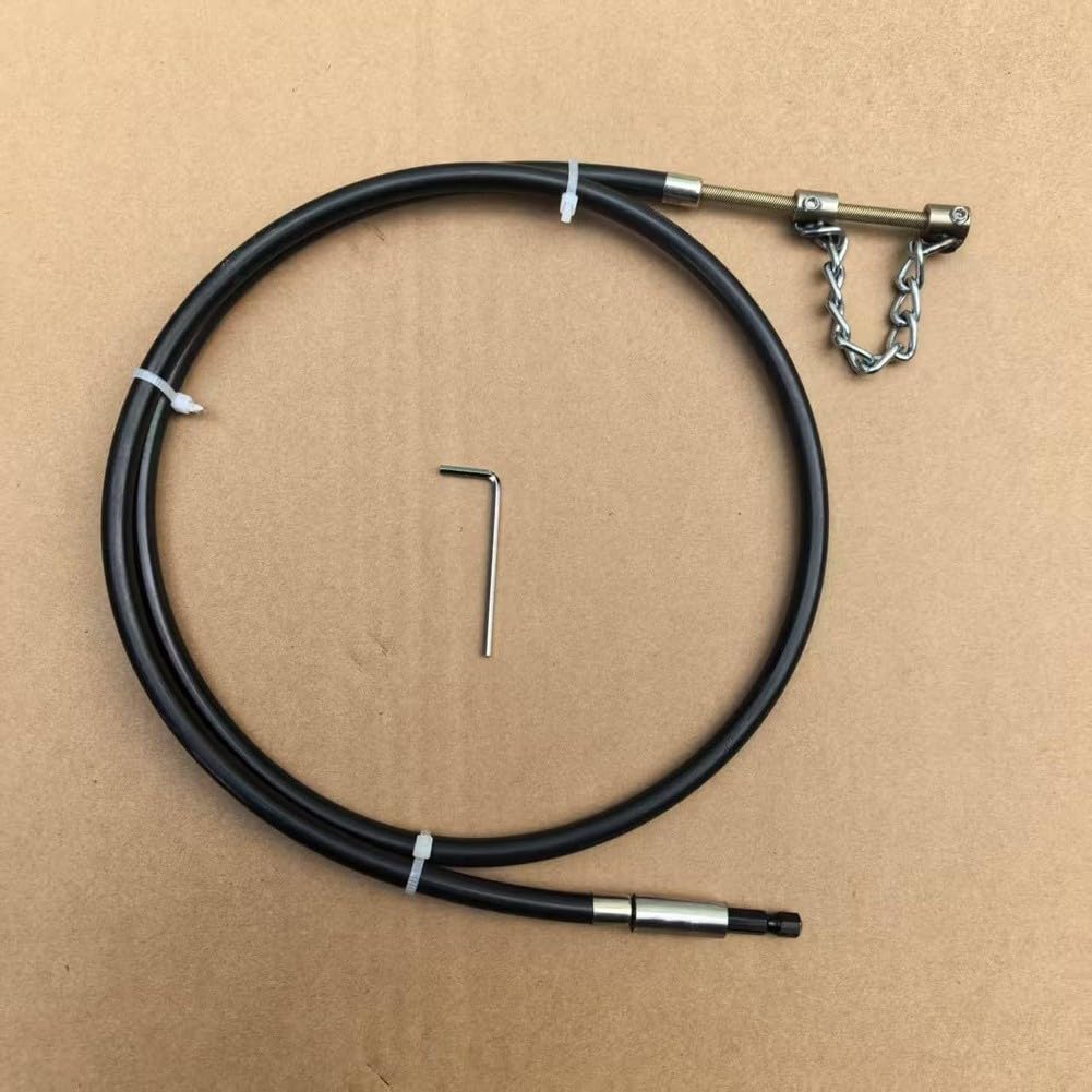 Abflussreiniger, Abflussschlange, Rohrverstopfungsentferner, 50 mm-75 mm, Kunststoff-Schnecke mit sechseckigem Bohrfutter für elektrische Bohrmaschine, Tiefenreinigungswerkzeug für Küche