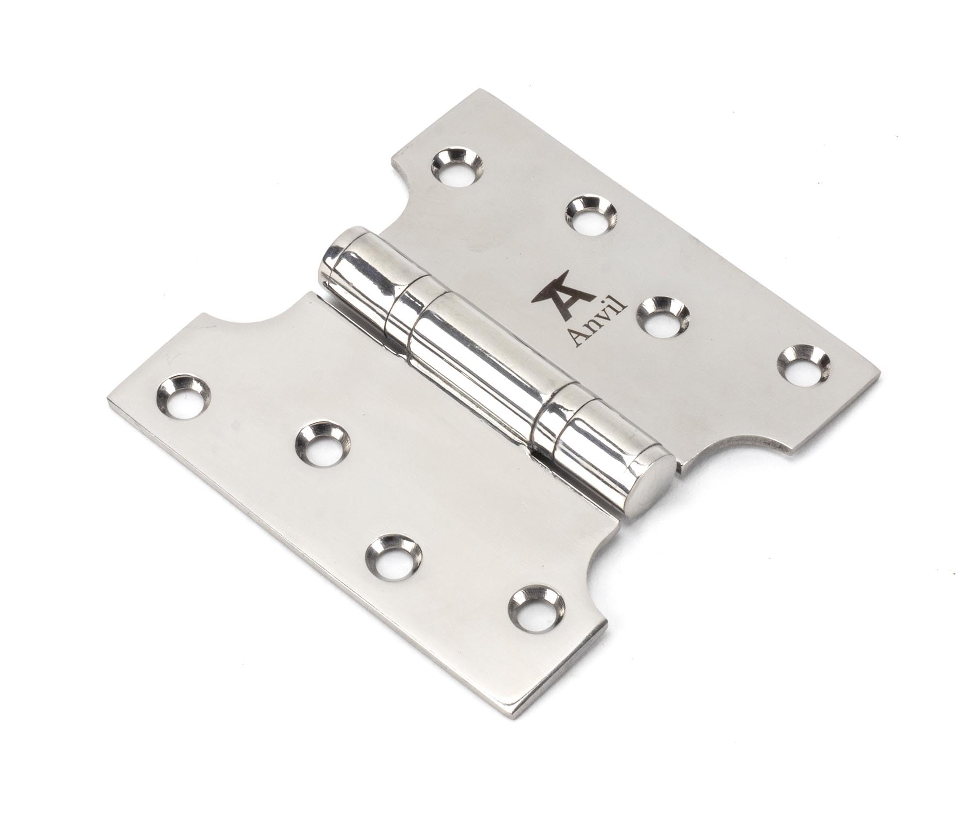 From The Anvil Polished SS 4 Inch x 2 Inch x 4 Inch Parliament Hinge (Pair)