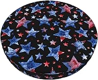 Vista 11 de Ouqiuwa Fundas redondas y lavables para taburetes de bar con lunares rojos y blancos de 14 pulgadas