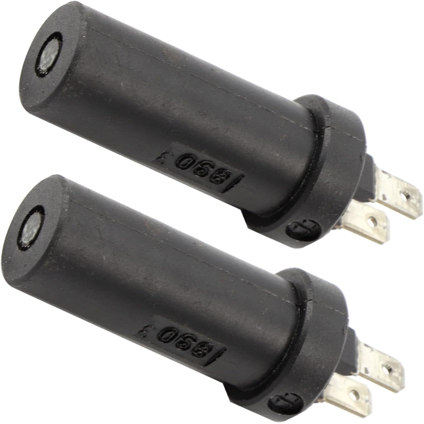 Transmission Speed Sensor Set, 2PCS Input Output Sensor Replacement for ZF4HP22 ZF5HP24 ZF5HP30 Gearbox, Black ABS Material