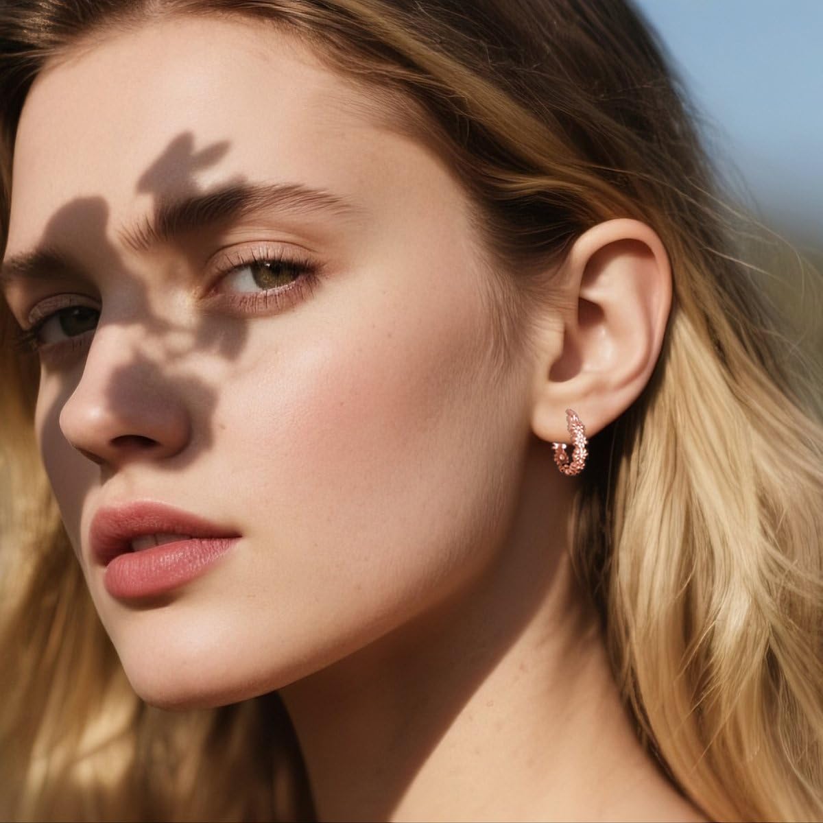 SLUYNZ Solid 925 Sterling Silver Daisy Flower Hoop Earrings for Women Teens Cluster Flower Hoop Earrings