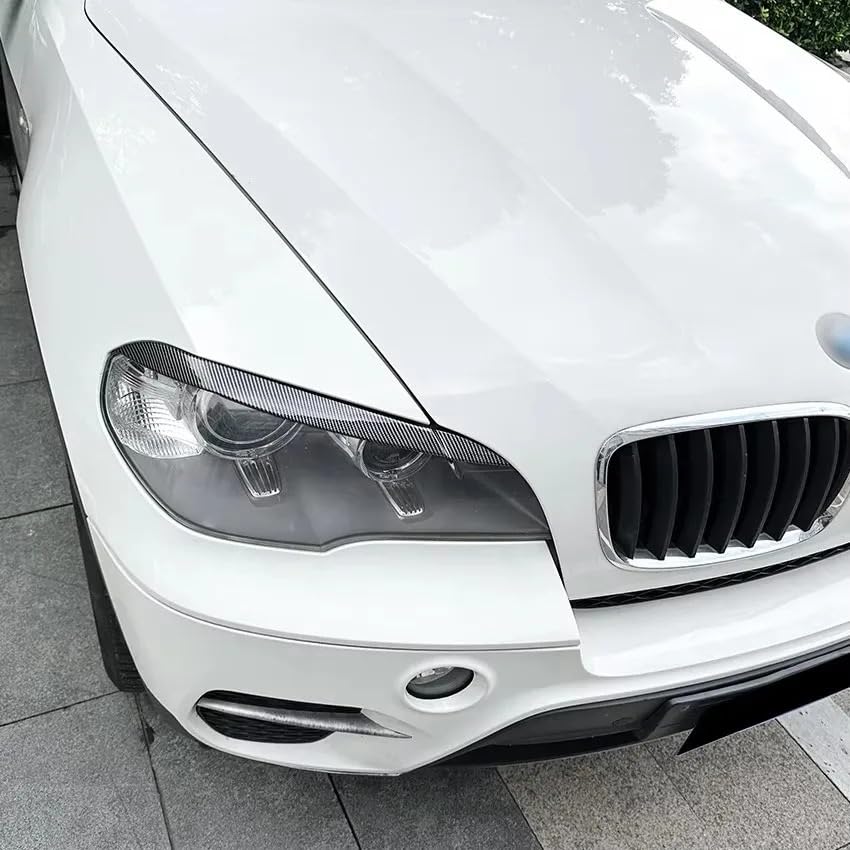 Cache-sourcils de phares pour BMW X5 E70 finition carbone premium - 5