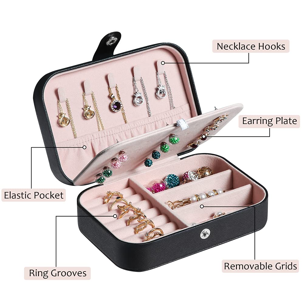 Joyero De Viaje Hatori De Piel Sintética Para Mujer, Color V