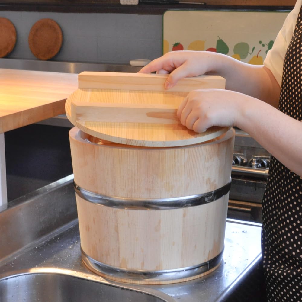 味噌樽(さわら・竹) 空容器