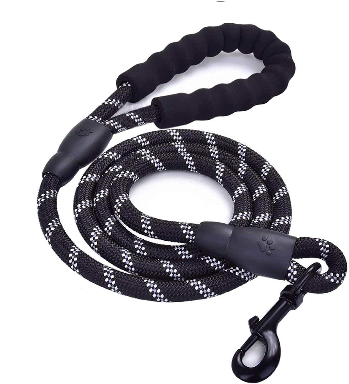 PetVogue Small Dog Leash 4FT Nylon Rope Cord Training Pet Walking Leashes for Small Sized Pet Reflective, Anti-Slip Padded Handle Leash for Dogs, Cats - Black (B09G6LR5T8) Amazon Price History, Amazon Price Tracker