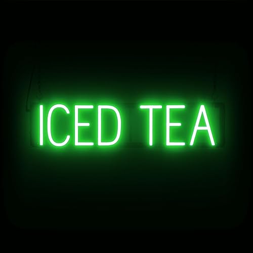 Miniatura 16 de SpellBrite SMOOTHIES Letrero para cafeterías y restaurantes Letreros relacionados con café con aspecto neón, luz LED blanca 33.7 x 6.3 pulgadas