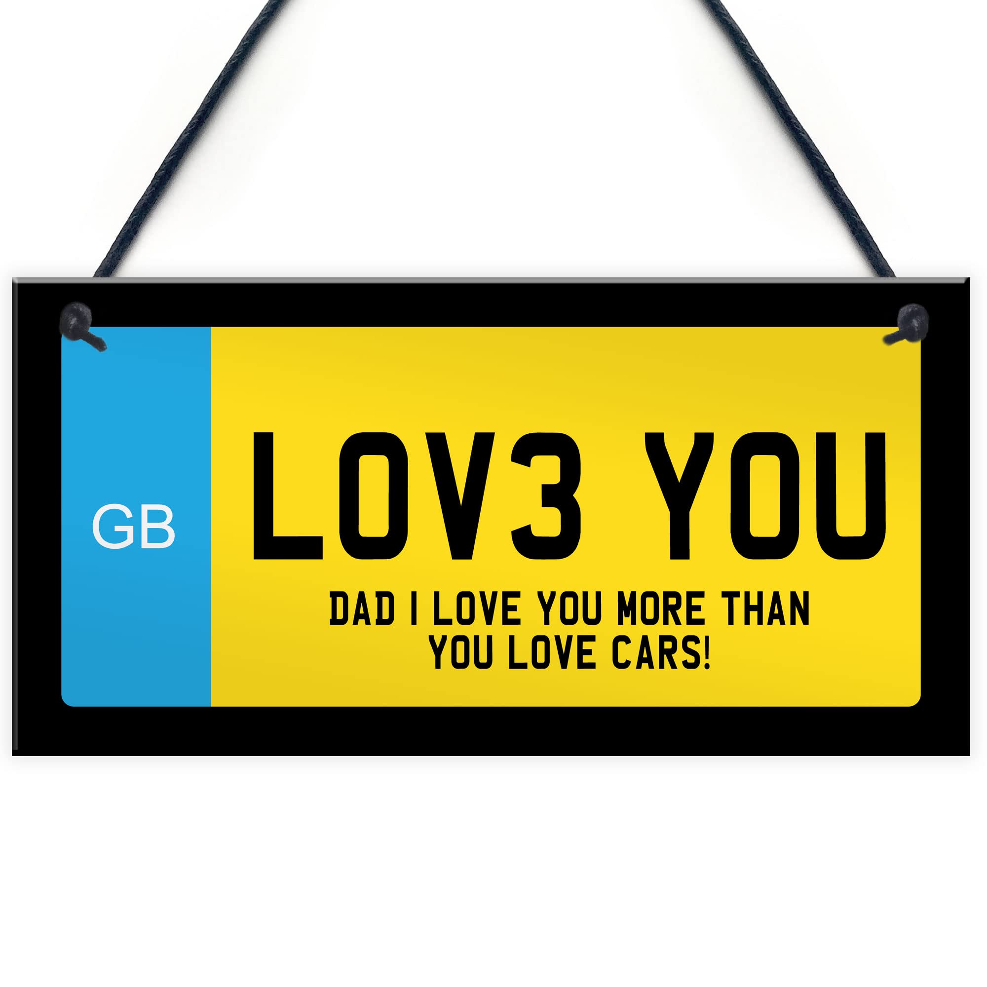 Red Ocean Number Plaque Love You Sign Dad Gift For Fathers Day Birthday Gift From Daughter Son Novelty