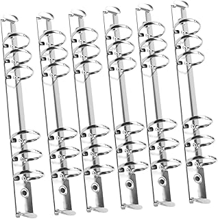 CRAFTHROU 12Pçs Fichário De Metal Pasta De Arquivo Pente Mecanismo De Fichário De Folhas Soltas Substituição De Pentes Fichário De Anel De Metal Mecanismo De Fichário De Metal Pasta