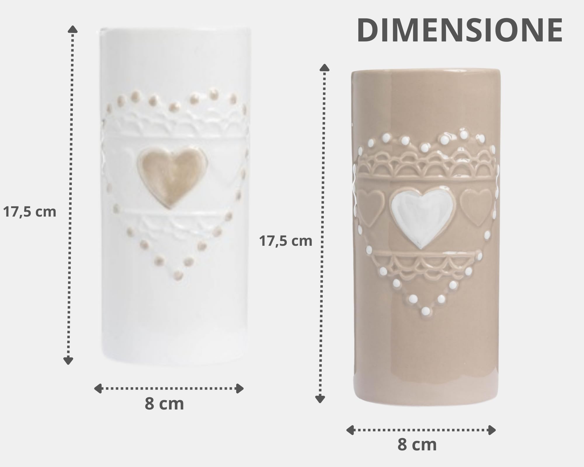 Set 4 Umidificatore Termosifoni Riscaldamento Contenitore Evaporatore d'Acqua Stanza Con Gancio Flessibile Mod. Shabby