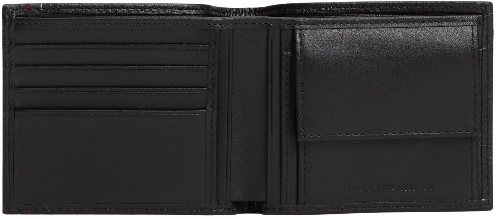 Tommy Hilfiger Portefeuille Homme Central Coin Cuir Noir Taille Unique