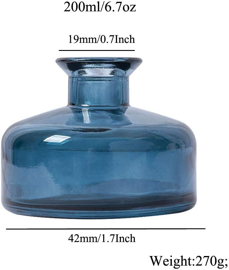 ericotry 1Pcs 200ml/6.7oz Empty Refillable Glass Diffuser Bottles Aromatherapy Jar Container Fragrance Accessories Use for DIY Replacement Reed Diffuser Sticks Sets Essential Oils Crafts Decor - Image 3