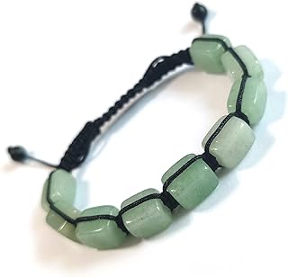 HESHPAWS Genuine Green Aventurine Adjustable Bracelets Crystal Healing Stones Bracelets Supernatural Reiki Natural Stones Bead Bracelets for Women Men (Green Aventurine)