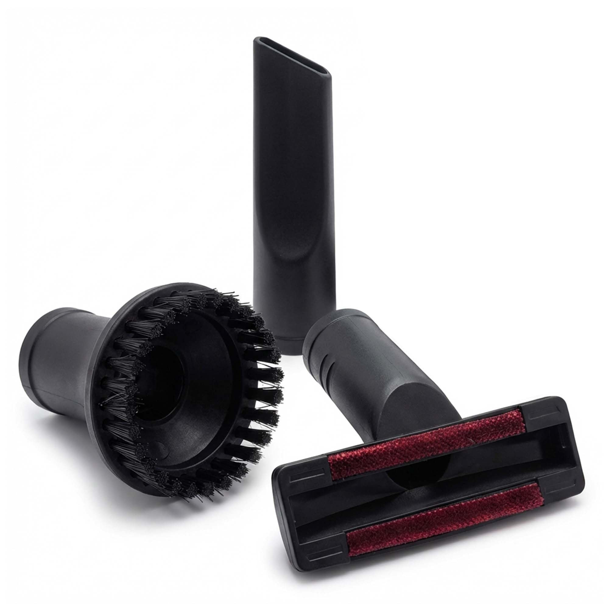 YEA PARTS Vacuum Cleaner Attachments Set – Crevice Tool, Round Dust Brush & Hose Adapter – Compatible with Bosch & Miele – Fits 35mm Vacuum Hoses – Replacement Cleaning Kit