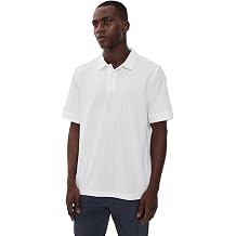 Rhone Mens Casual Seersucker Polo Top