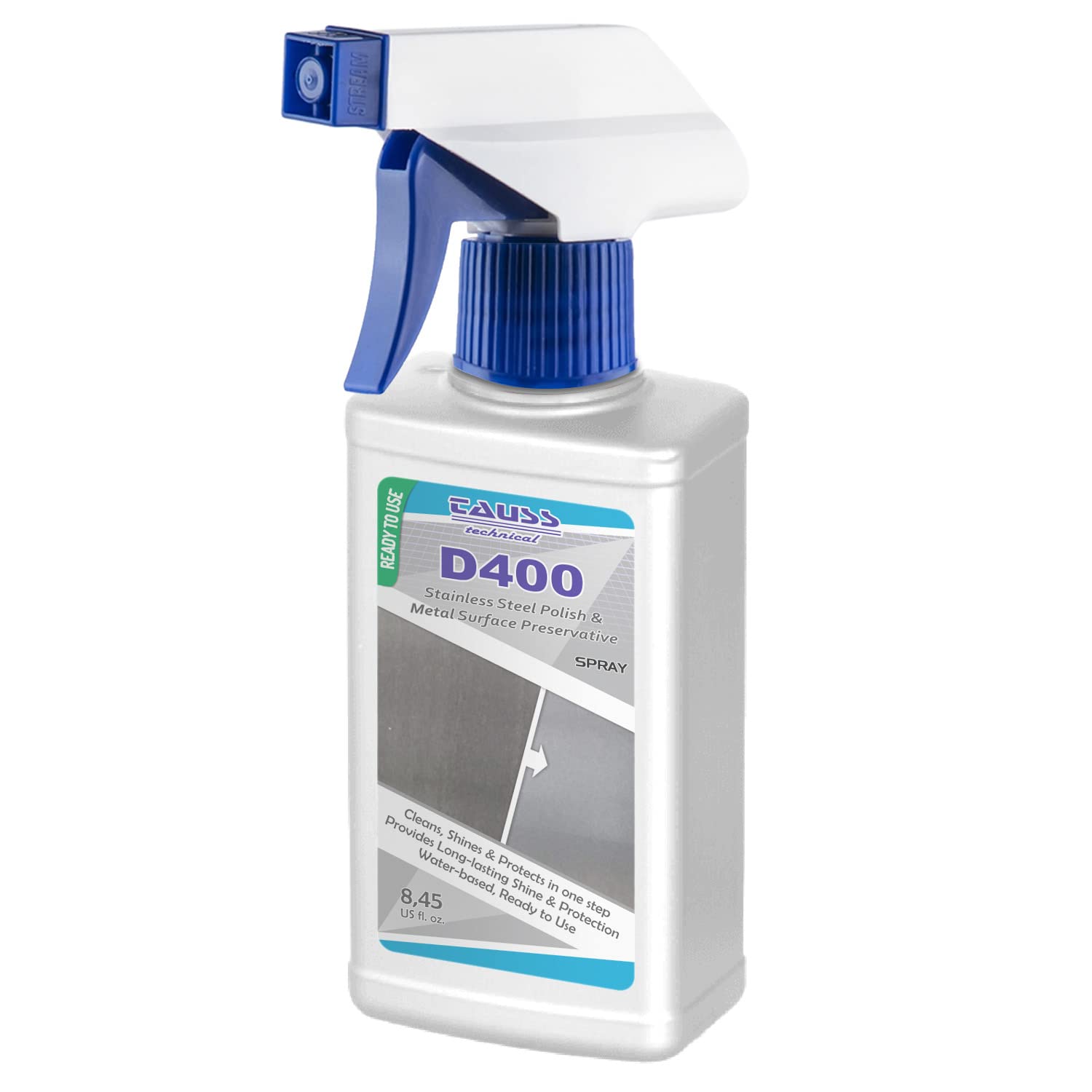 Tauss D-400 / SPRAY (Paslanmaz Çelik Yüzey Parlatıcı) 250 ml