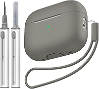 Vista 38 de Compatible con Airpods Pro 2 Case, Funda Protectora de Piel de Silicona Suave con Kit de Limpieza y Cordón Compatible para AirPod Pro de 2ª