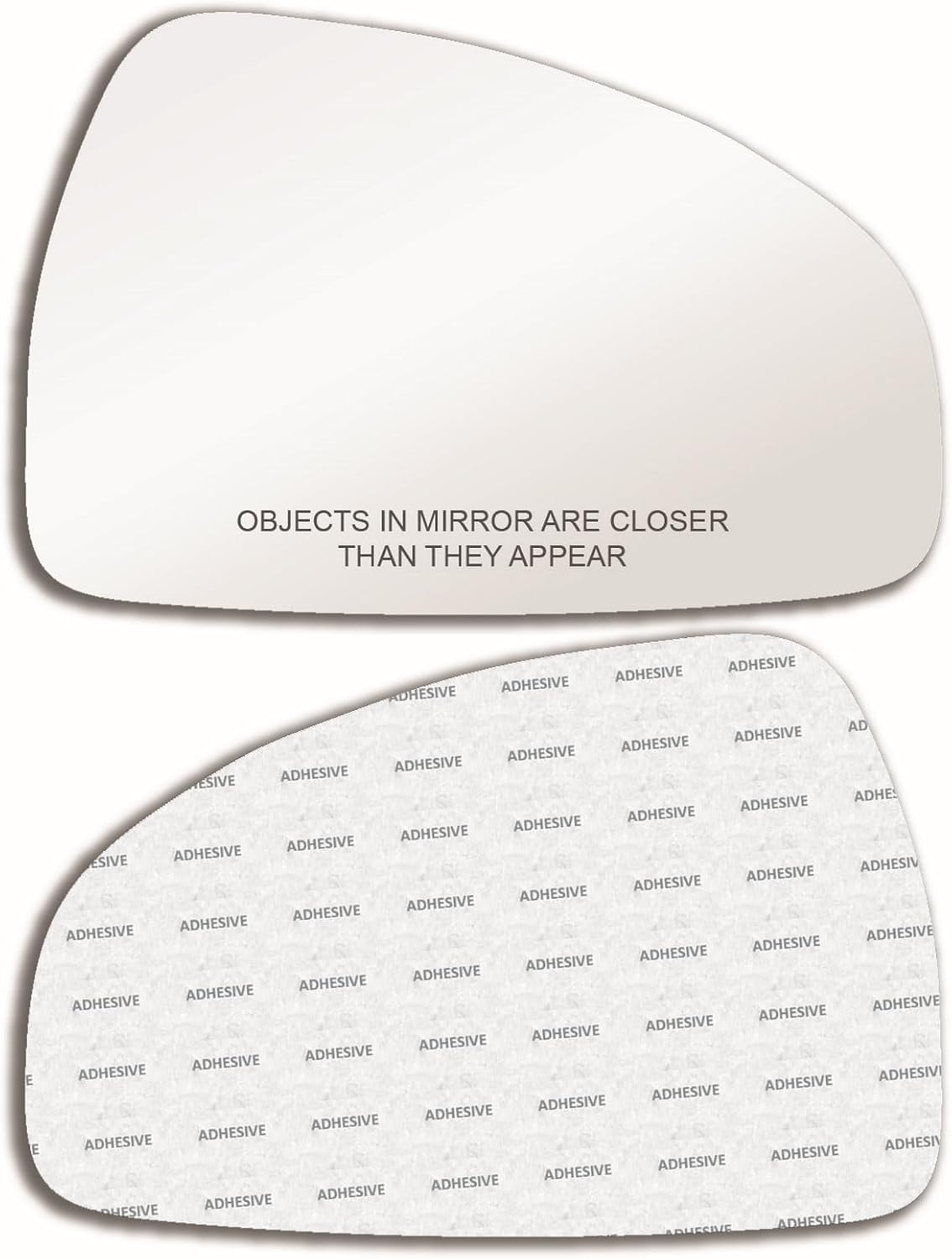 New Replacement Mirror Glass with Full Size Adhesive for 2008-2012 Audi R8 2008-2009 Audi TT 2008-2015 Audi TT Quattro TTS Quattro Passenger Side View Right RH