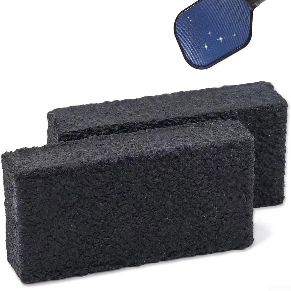 2 gomas de borrar de palas de pickleball, limpiador de carbono, accesorios rápidos y eficaces para eliminar bolas, suciedad y arañazos (10 x 5 x 2,5 cm)